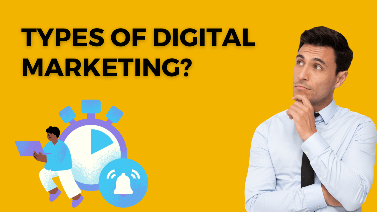 What are the various types of digital marketing