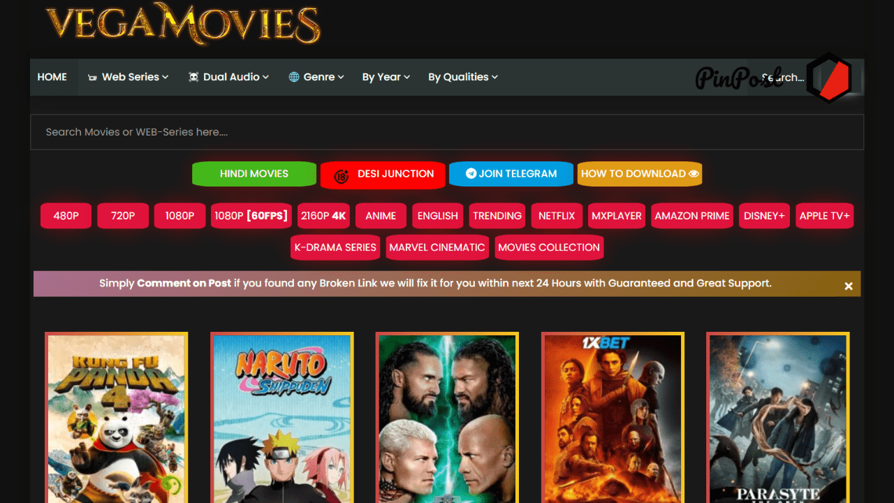 Vegamovies Website Review